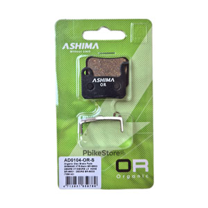 Pastiglie freno Ashima organiche per Shimano XTR, XT, SLX pre-2011 con molla inclusa.